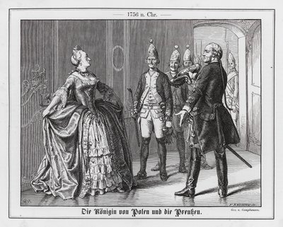 Dronningen av Polen og prøysserne av Wilhelm Camphausen