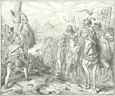 Henrettelsen av Jan Hus av Wilhelm Camphausen