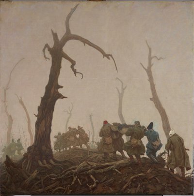 såret transport av Wilhelm Dachauer