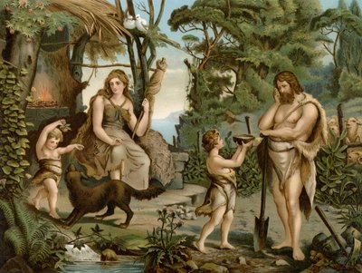 River of Expulsion (farge litho) av Wilhelm Ebbinghaus