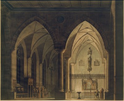 Gotisk kirkeinteriør av Wilhelm Gail