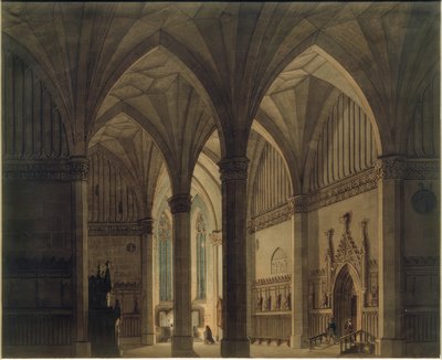 Gotisk kirkeinteriør av Wilhelm Gail