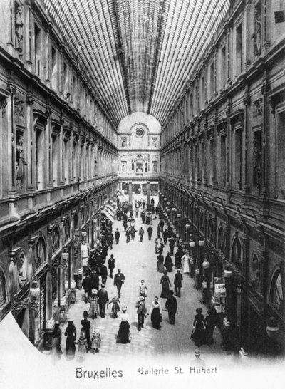 St. Hubert-galleriet i Brussel, ca. 1900 av Wilhelm Hoffmann