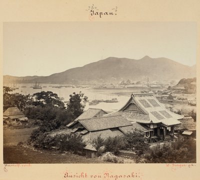 Utsikt over Nagasaki av Wilhelm J. Burger