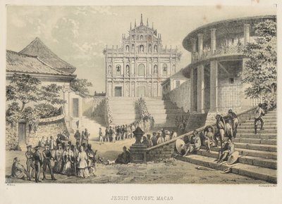 Jesuittkloster, Macao, 1855 av Wilhelm Joseph Heine