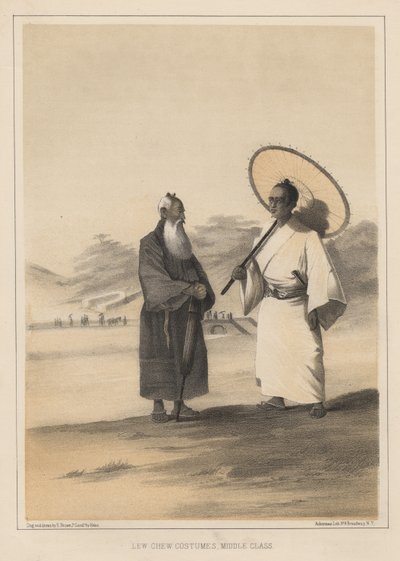 Lew Chew-kostymer, middelklasse, 1855 av Wilhelm Joseph Heine