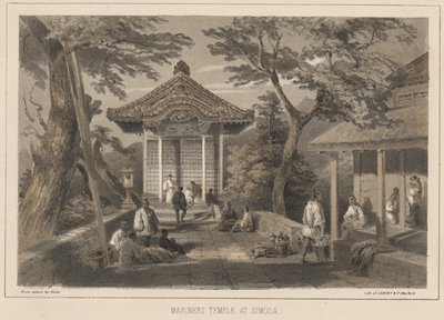Mariners Temple i Simoda, 1855 av Wilhelm Joseph Heine