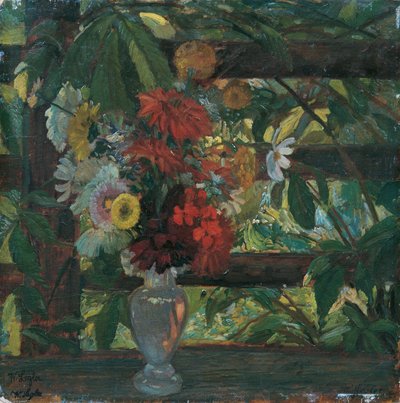 arbor med blomster av Wilhelm Legler