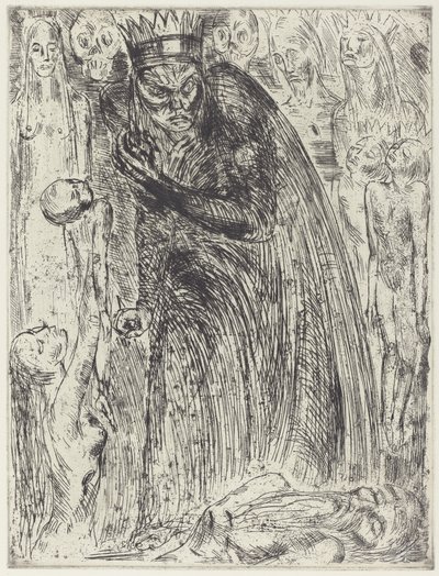 Macbeth V (The Vision of Lady Macbeth) av Wilhelm Lehmbruck