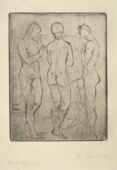 Tre kvinner av Wilhelm Lehmbruck