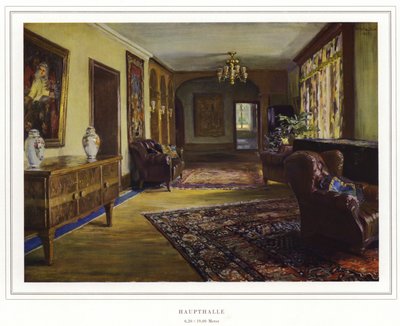 Teppeprodusenters virksomhet Halvmåne teppefabrikk av Koch und Te Kock (farge litho) av Wilhelm Ludwig Heinrich Claudius