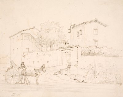 Eselvogn utenfor Porta del Popolo av Wilhelm Marstrand