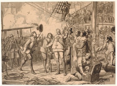 Chr. 4. på "The Trinity" av Wilhelm Marstrand