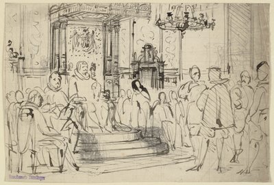 Christian IV ved retten av Wilhelm Marstrand
