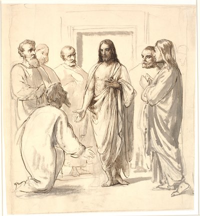 Kristus og den vantro Thomas av Wilhelm Marstrand