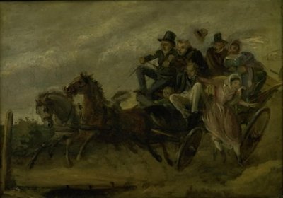Episode fra Ludvig Holberg: Reisen til den mirakuløse våren av Wilhelm Marstrand