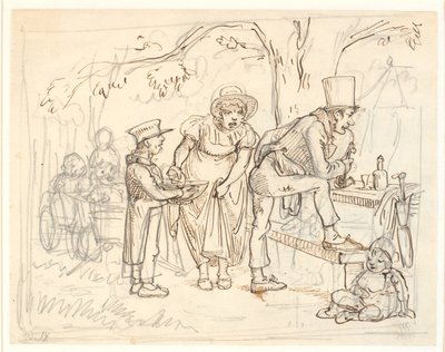 En ulykke på skomakerfamiliens skogstur av Wilhelm Marstrand