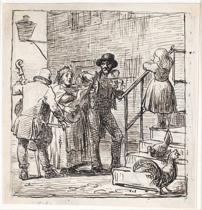 Gatemusikere av Wilhelm Marstrand