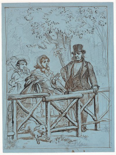 Vanskelighetene med krinolin av Wilhelm Marstrand