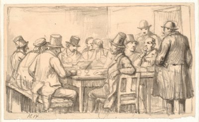 Politikere på en pub av Wilhelm Marstrand