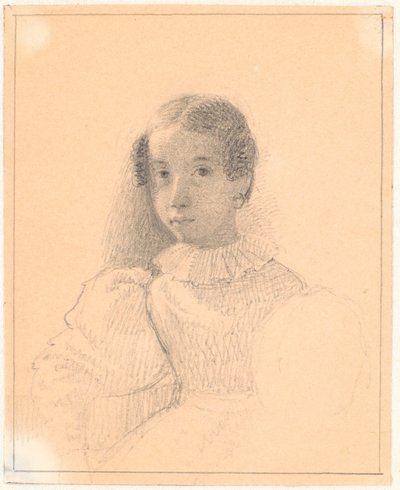 Portrett av Adelaide Emilie Waagepetersen av Wilhelm Marstrand