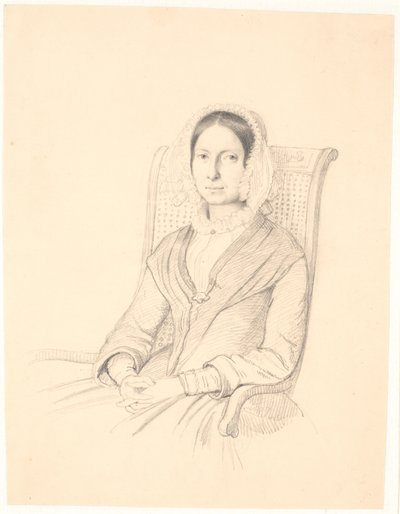 Portrett av Sophie Frederikke Raffenberg, sittende i en lenestol av Wilhelm Marstrand