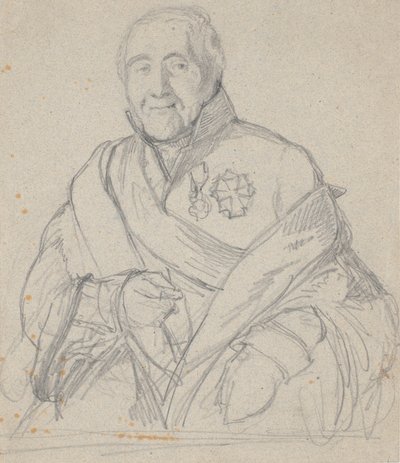 Portrettstudie av privatråd Bornemann av Wilhelm Marstrand