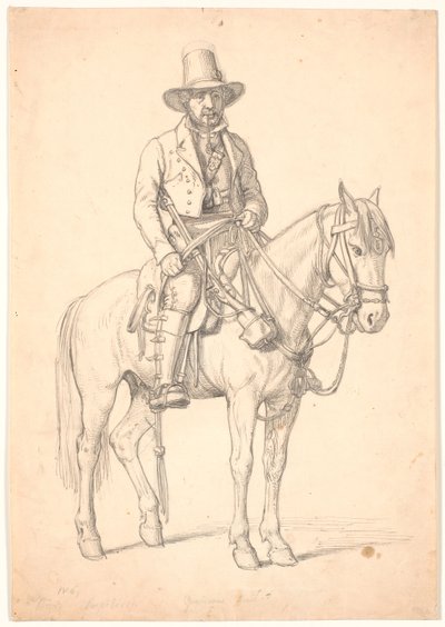"Prince Rospigliosi" til hest, "Guardian i Nemi" av Wilhelm Marstrand
