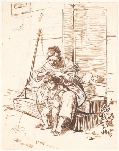 Romersk gatebilde av Wilhelm Marstrand
