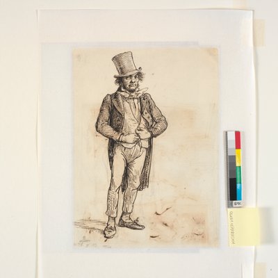Studie av den søndagskledde skomakeren i en annen skikkelse av Wilhelm Marstrand