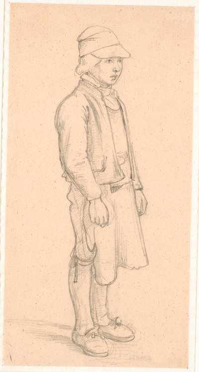 Svensk gutt med lue av Wilhelm Marstrand
