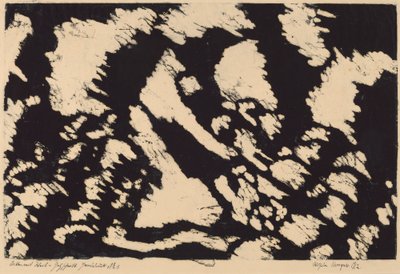 Acker mit Weib (Woman in a Field) av Wilhelm Morgner
