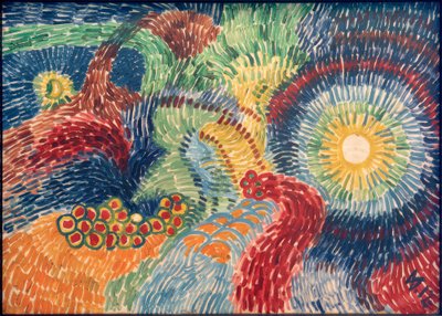 Astral komposisjon XII av Wilhelm Morgner
