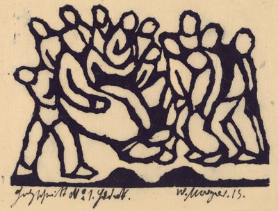 Kristus foran Høyrådet av Wilhelm Morgner