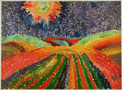 Sti over felt av Wilhelm Morgner