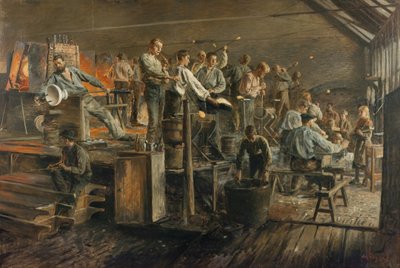 Høvik glassfabrikk av Wilhelm Peters