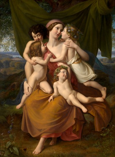 Charity (olje på lerret) av Wilhelm Schadow