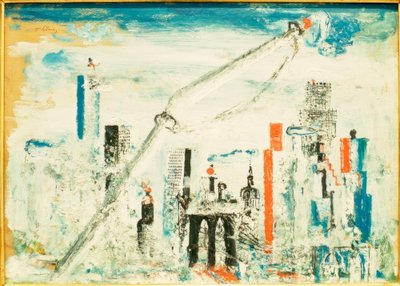 New York, Manhattan med kran av Wilhelm Thöny