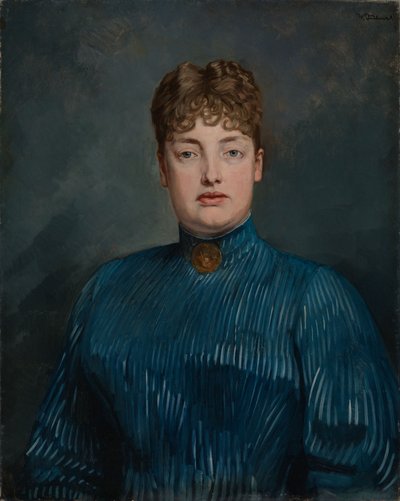 Portrett av frøken Elly Neal av Wilhelm Trübner