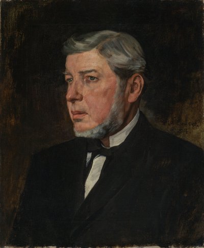 Portrett av kunstnerens far, Georg Trübner av Wilhelm Trübner