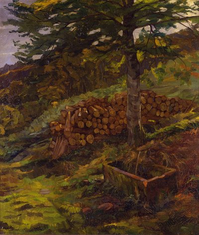 Siegfried-fontenen i Odenwald av Wilhelm Trübner