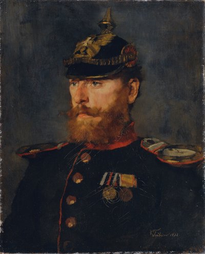 Landwehr offiser av Wilhelm Trübner