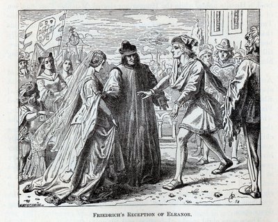 Friedrichs mottakelse av Eleanor, 1882 av Wilhelm Werthmann