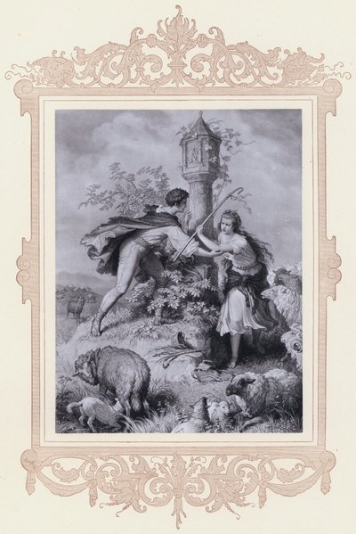 Haideroslein (litho) av Wilhelm von (after) Kaulbach