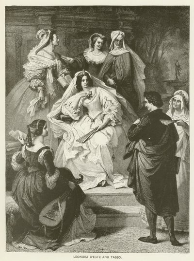 Leonora dEste og Tasso av Wilhelm von Kaulbach