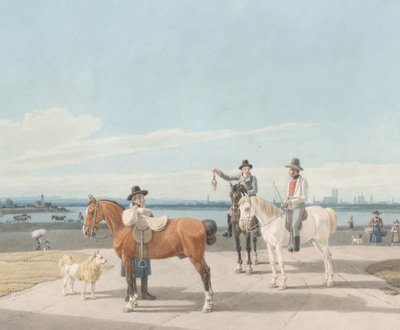 Ryttere nær München, 1830. av Wilhelm von Kobell