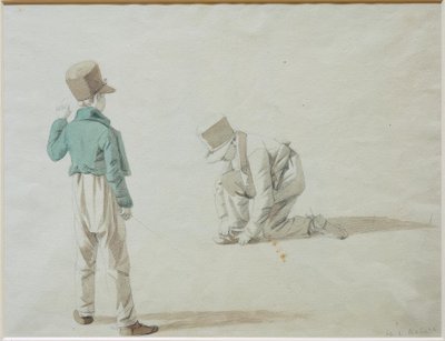 Studie av en gutt med topphette av Wilhelm von Kobell