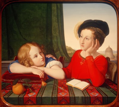 Wienczyslaw og Konstanty Potocki av Friedrich Wilhelm von Schadow