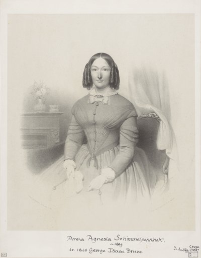 Portrett av Anna Agnesia Bruce-Schimmelpenninck av Wilhelmus Cornelis Chimaer van Oudendorp