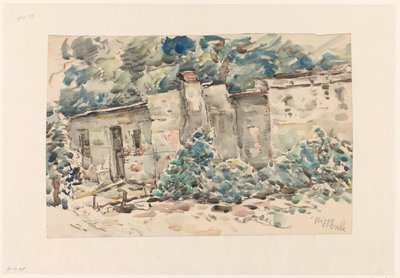 Hytte i Higgo Vale (?) av Wilhelmus Johannes Steenhoff